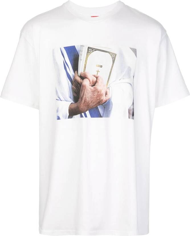 Supreme T-shirt met print Wit