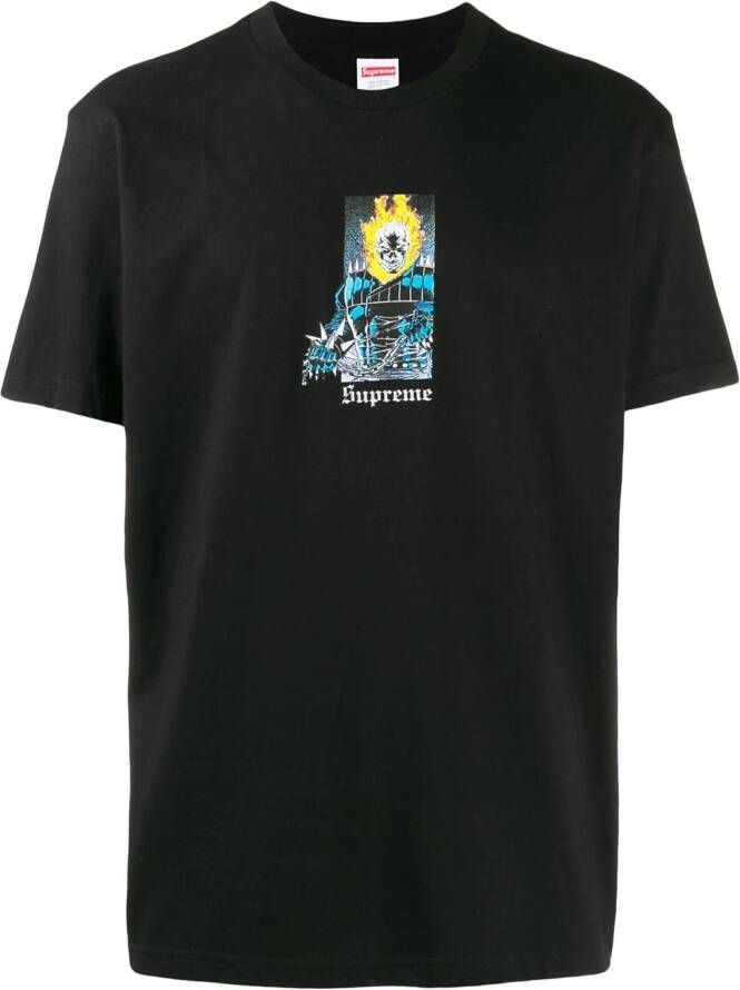 Supreme T-shirt met print Zwart