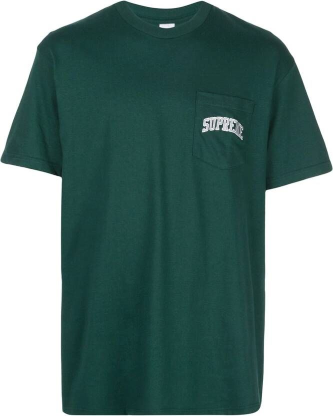 Supreme T-shirt met zak Groen
