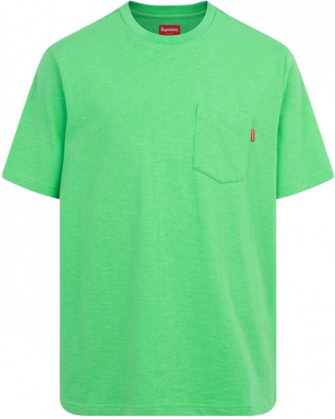 Supreme T-shirt met zak Groen