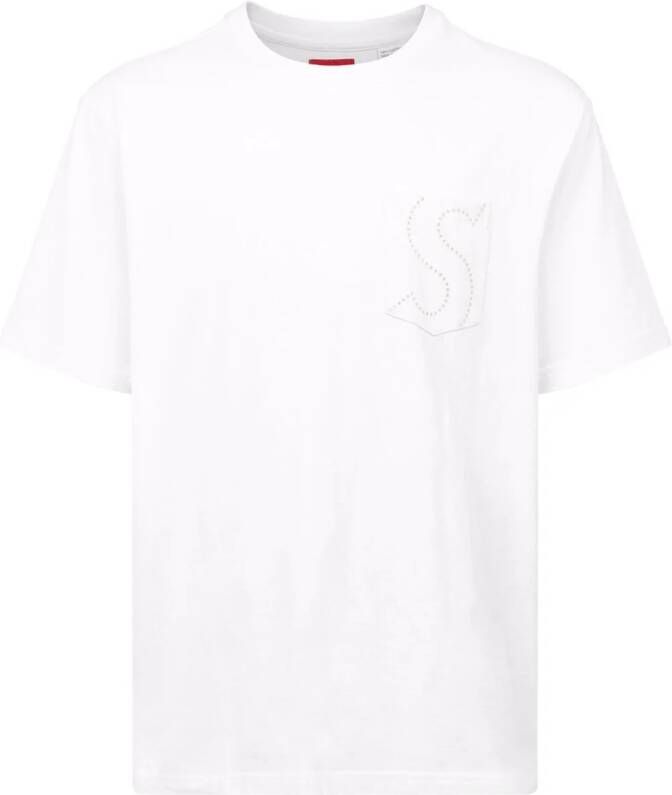 Supreme T-shirt met zak Wit