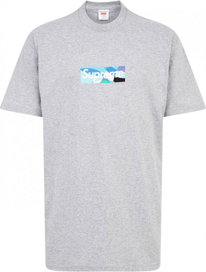 Supreme x Emilio Pucci T-shirt met logo Grijs