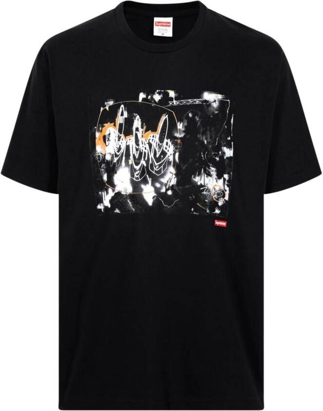 Supreme x Futura 2000 T-shirt met print Zwart