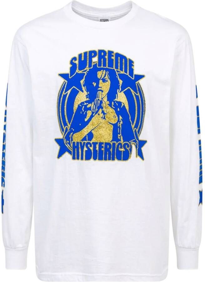 Supreme x Hysteric Glamour T-shirt met lange mouwen Wit