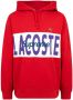 Supreme x Lacoste hoodie met logo vlak Rood - Thumbnail 1