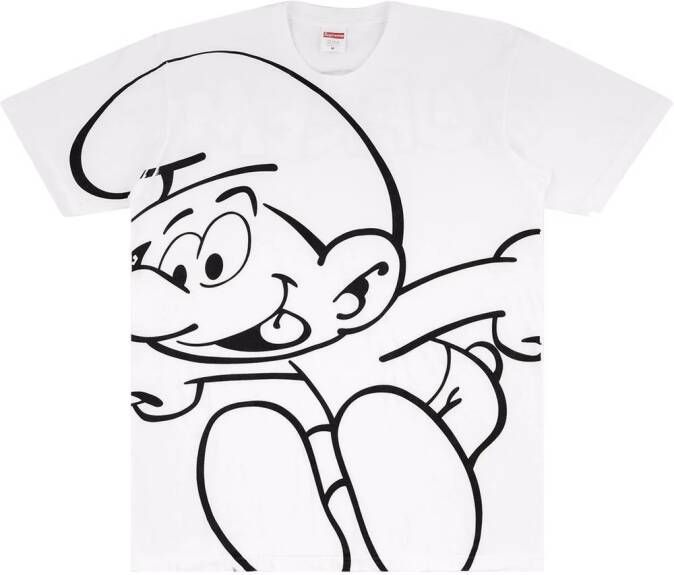 Supreme x Smurfs T-shirt met korte mouwen Wit