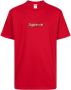 Supreme x Swarovski T-shirt met logo Rood - Thumbnail 1