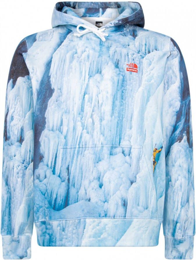 Supreme x The North Face Climb hoodie Blauw