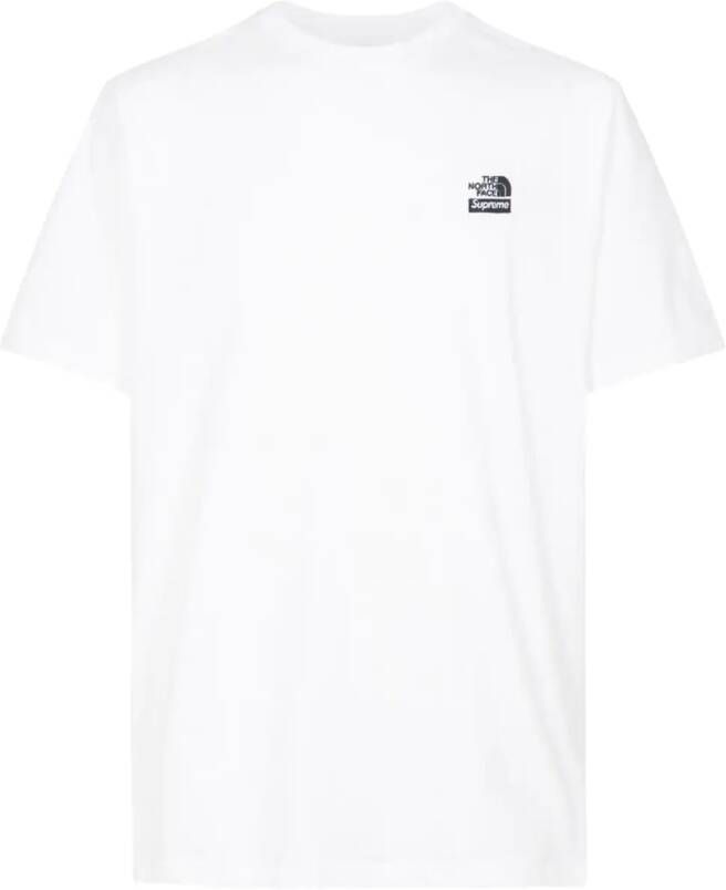 Supreme x The North Face T-shirt met geborduurd logo Wit