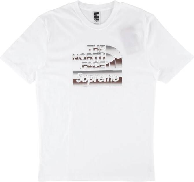 Supreme x The North Face T-shirt met logo Wit