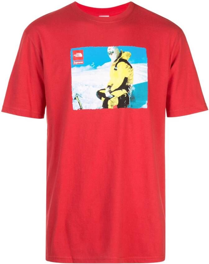 Supreme x The North Face T-shirt Rood