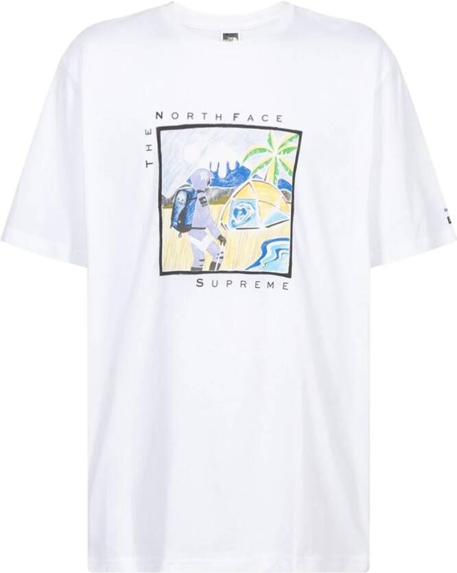 Supreme x The North Face T-shirt Wit