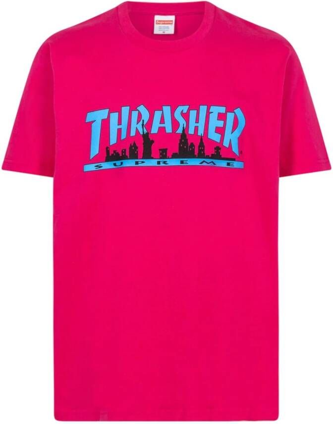 Supreme x Thrasher Skyline T-shirt Rood