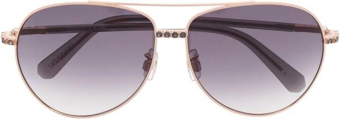 Swarovski Eyewear Zonnebril met piloten montuur Goud