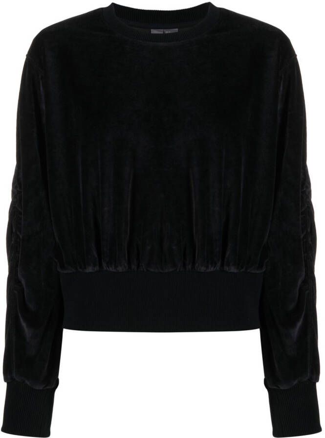 Sweaty Betty Fluwelen sweater Zwart