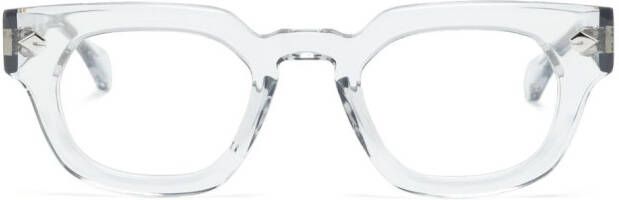 T Henri Eyewear Zonnebril met doorzichtig vierkant montuur Grijs
