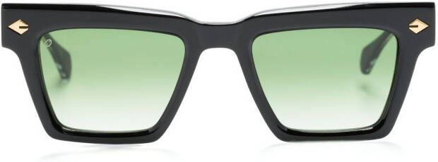 T Henri Eyewear Zonnebril met vierkant montuur Zwart