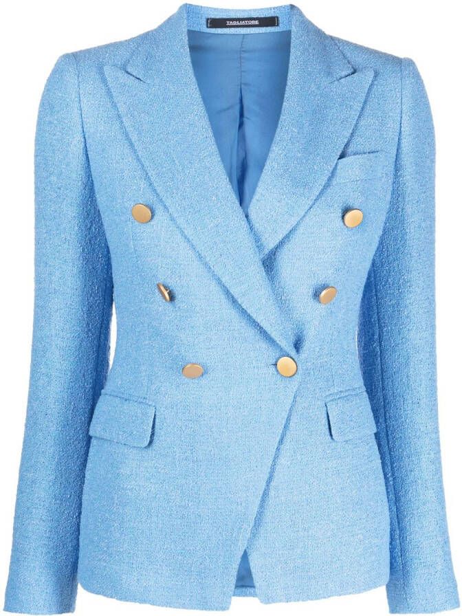 Tagliatore Blazer met dubbele rij knopen Blauw
