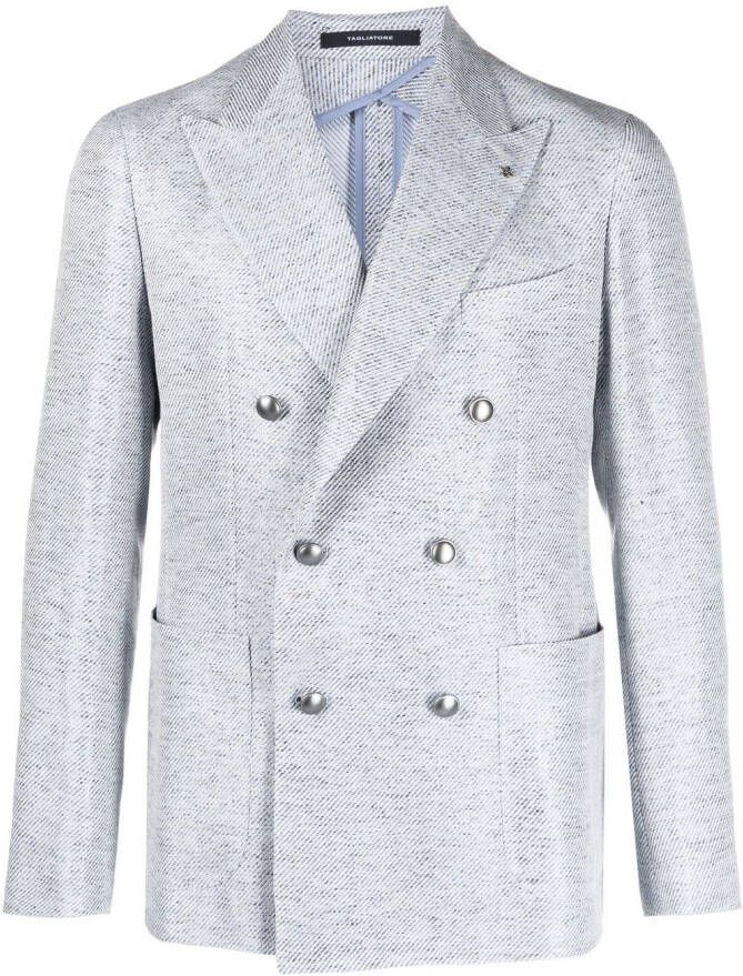 Tagliatore Blazer met dubbele rij knopen Blauw