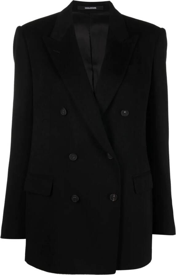 Tagliatore Blazer met dubbele rij knopen Zwart