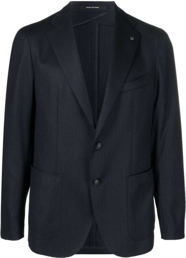 Tagliatore Blazer met enkele rij knopen Blauw