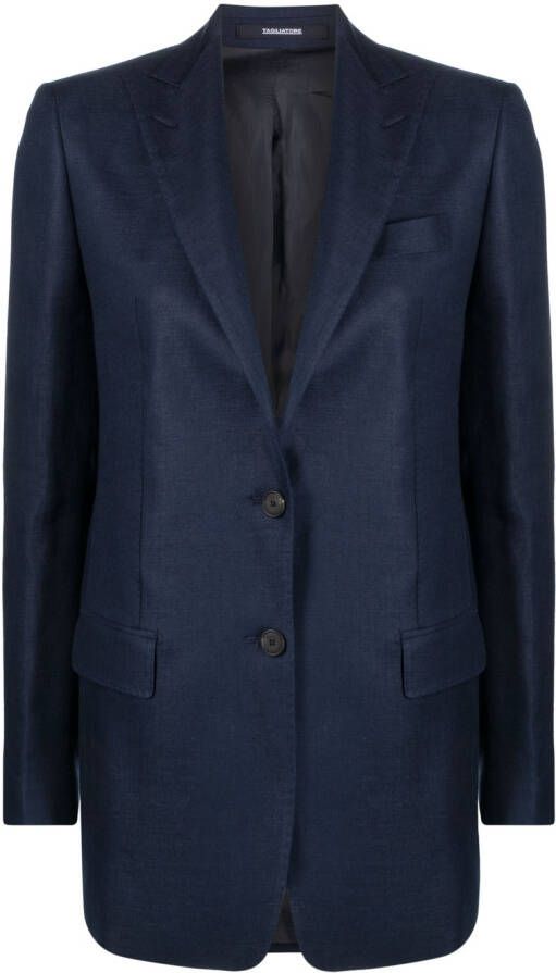 Tagliatore Blazer met enkele rij knopen Blauw