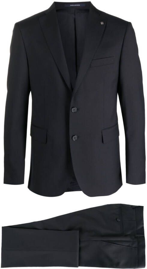Tagliatore Blazer met enkele rij knopen Blauw