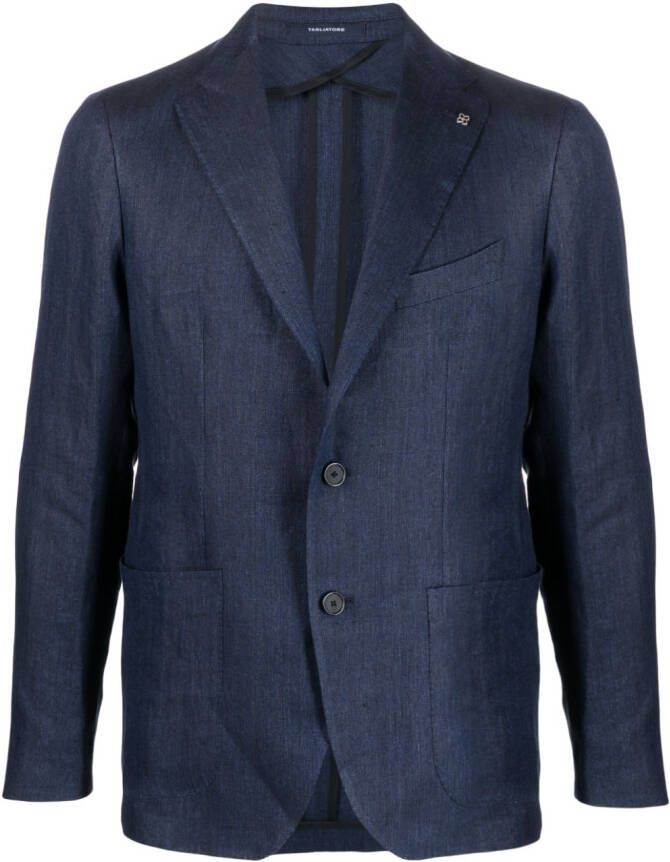 Tagliatore Blazer met enkele rij knopen Blauw