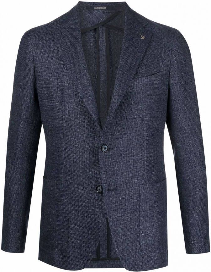 Tagliatore Blazer met enkele rij knopen Blauw