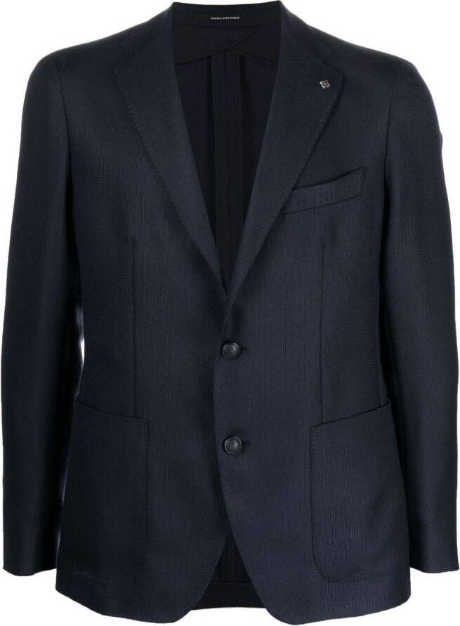 Tagliatore Blazer met enkele rij knopen Blauw
