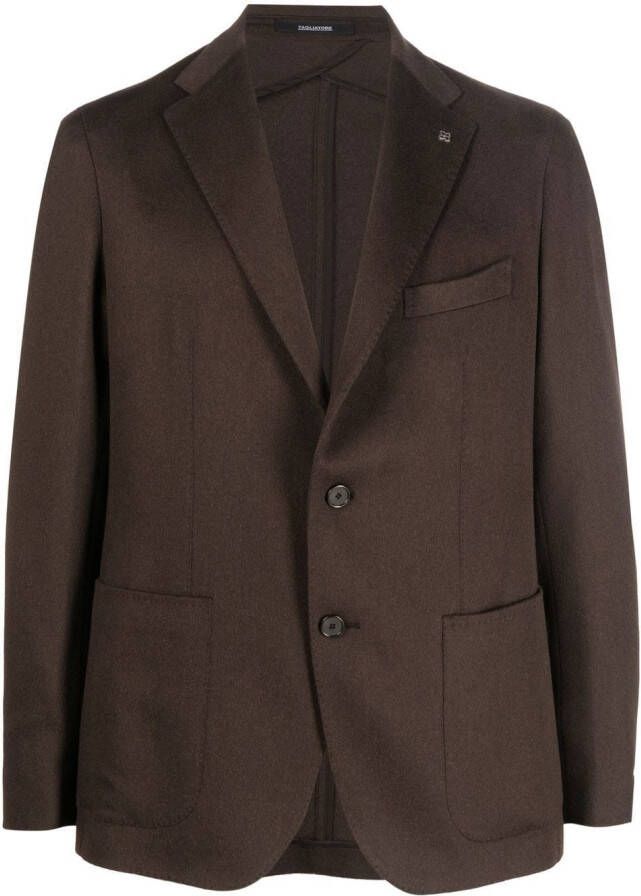 Tagliatore Blazer met enkele rij knopen Bruin