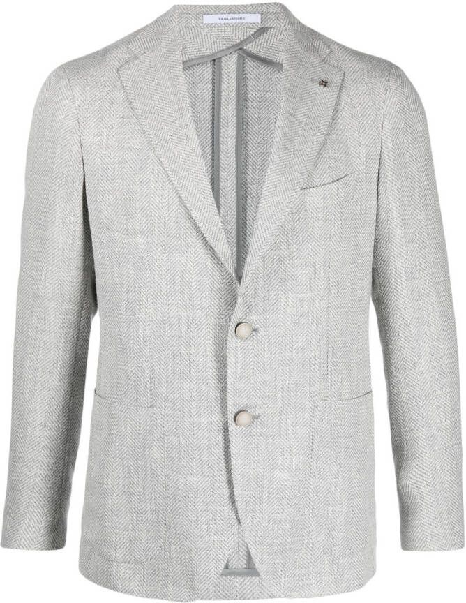 Tagliatore Blazer met enkele rij knopen Grijs