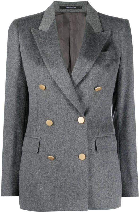 Tagliatore Blazer met enkele rij knopen Grijs