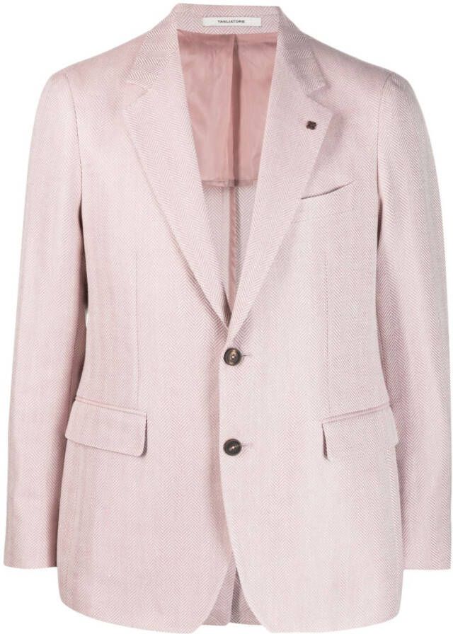 Tagliatore Blazer met enkele rij knopen Roze