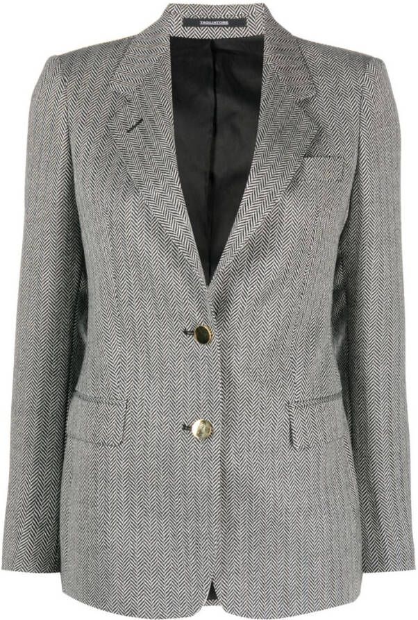 Tagliatore Blazer met enkele rij knopen Zwart
