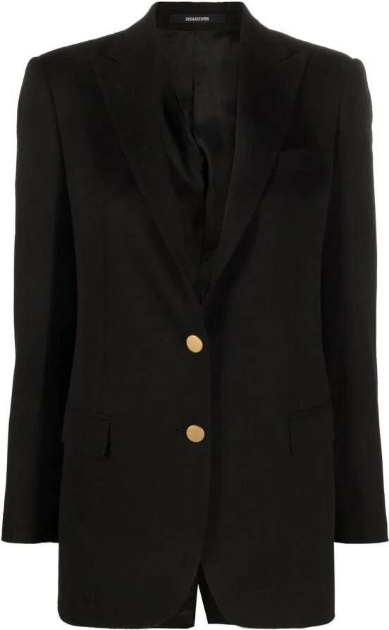 Tagliatore Blazer met enkele rij knopen Zwart