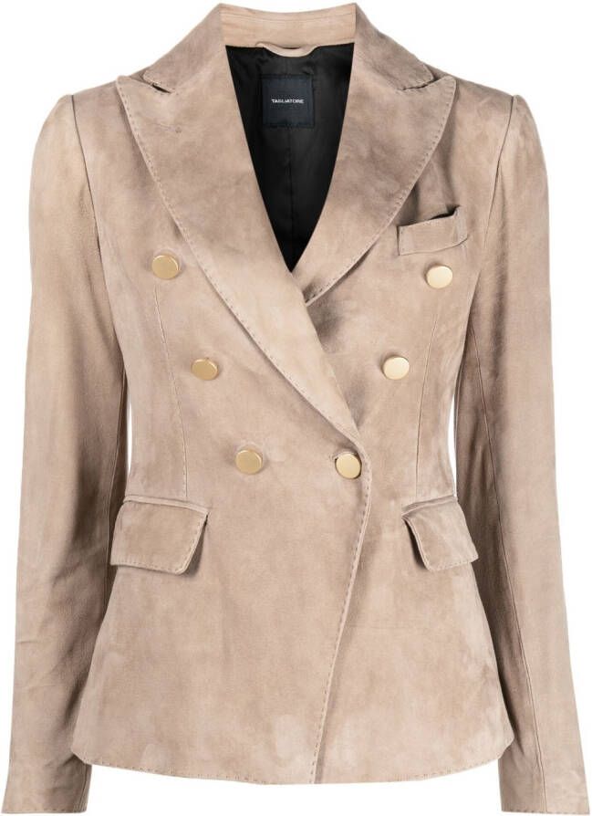 Tagliatore Blazer met dubbele rij knopen Bruin