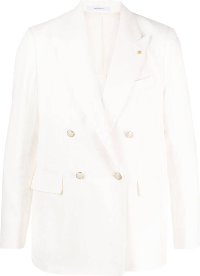 Tagliatore Blazer met dubbele rij knopen Beige