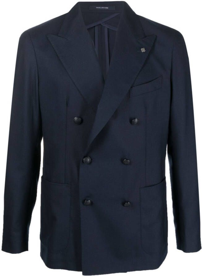 Tagliatore Blazer met dubbele rij knopen Blauw