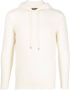 Tagliatore Intarsia hoodie Wit - Thumbnail 1