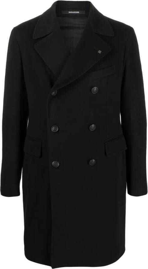 Tagliatore Jas met dubbele rij knopen Zwart