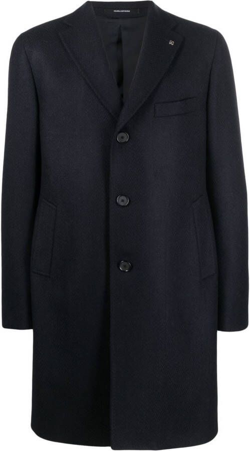 Tagliatore Jas van scheerwol Blauw