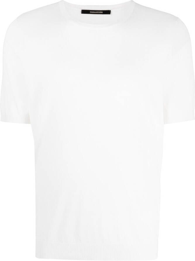 Tagliatore Zijden T-shirt Wit