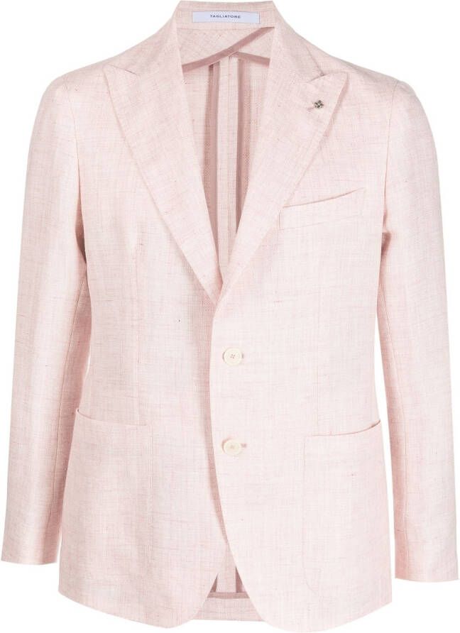 Tagliatore Blazer met enkele rij knopen Roze