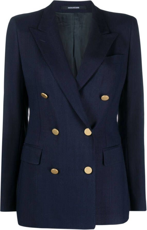 Tagliatore Blazer met dubbele rij knopen Blauw
