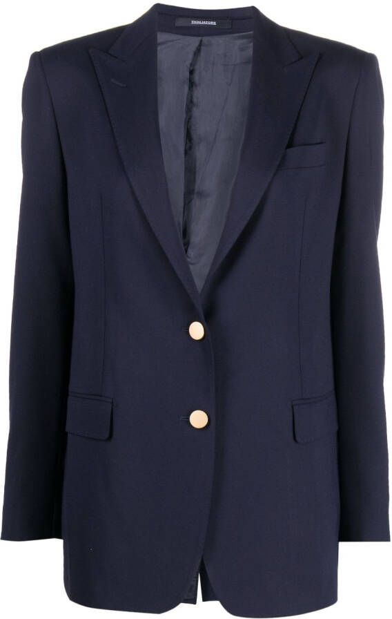 Tagliatore Blazer met enkele rij knopen Blauw