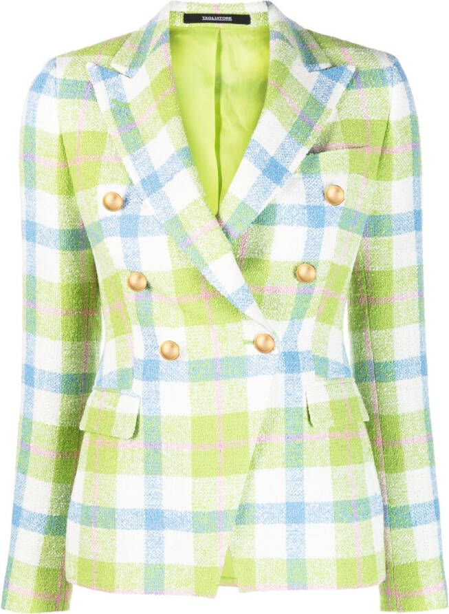 Tagliatore Blazer met dubbele rij knopen Groen