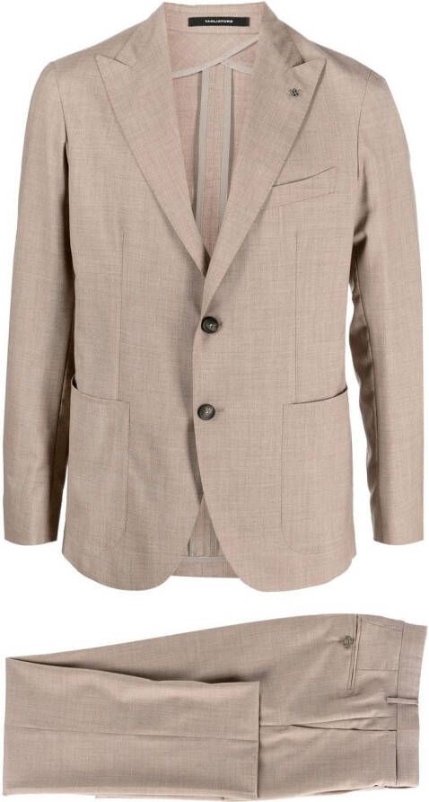Tagliatore Tweedelig pak Beige