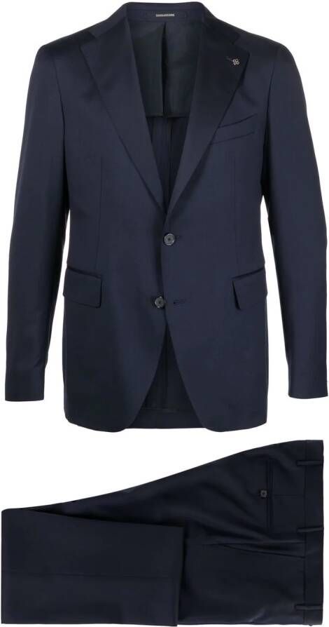 Tagliatore Tweedelig pak Blauw