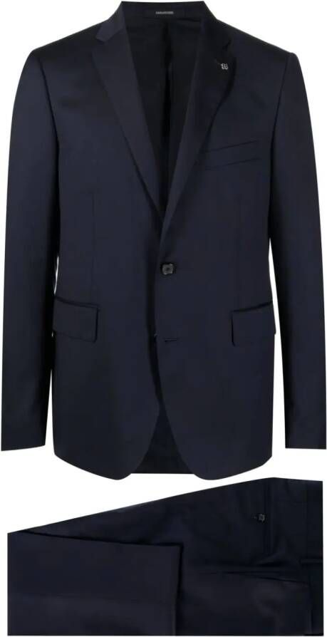 Tagliatore Tweedelig pak Blauw